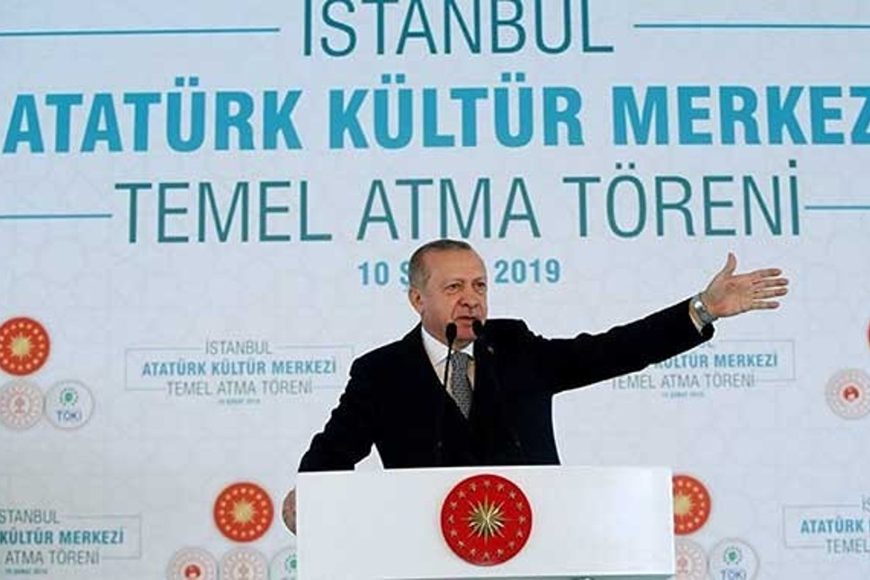 Erdoğan, AKM'nin temeli atıldı: Bu eser jakoben zihniyete karşı dikilmiş bir zafer anıtı olacak